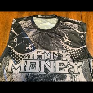 SIS Dirty Money 100% polyester shirt. Size xxl.